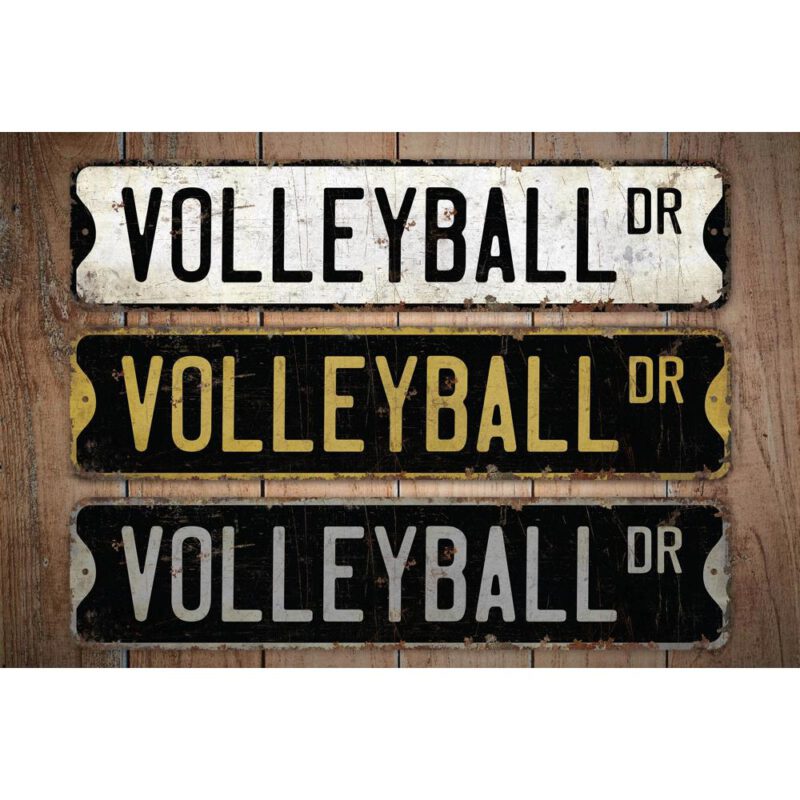 Volleyball-Premium-Quality-Rustic-Metal-Sign-Images