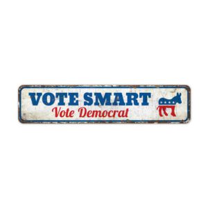 Vote-Democrat-Premium-Quality-Rustic-Metal-Sign-2-2