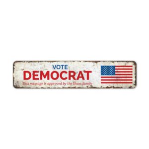 Vote-Democrat-Premium-Quality-Rustic-Metal-Sign-2