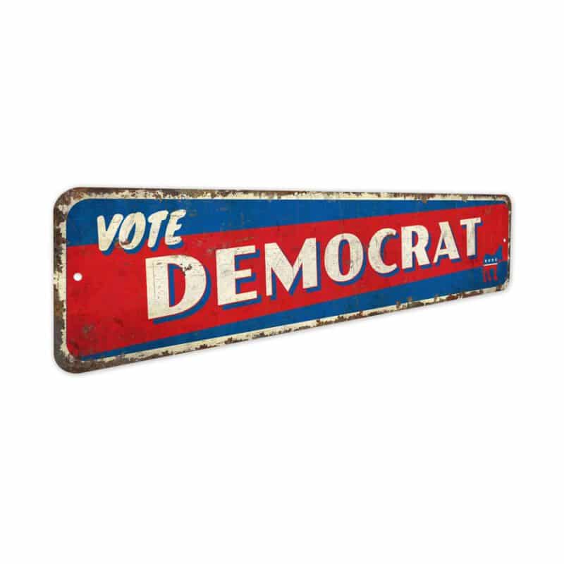 Vote-Democrat-Premium-Quality-Rustic-Metal-Sign-3-1