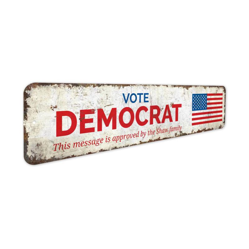 Vote-Democrat-Premium-Quality-Rustic-Metal-Sign-3