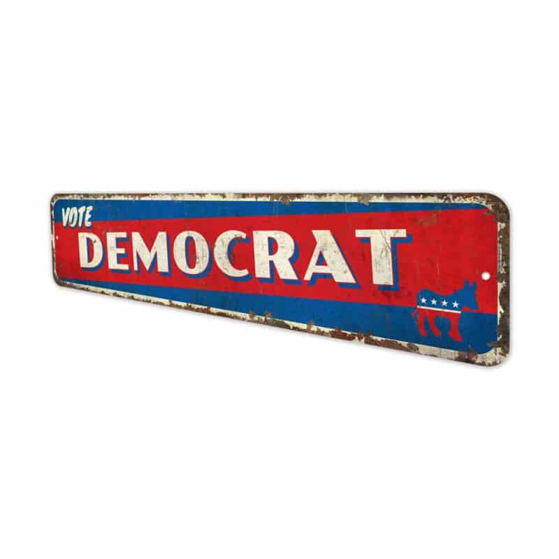 Vote-Democrat-Premium-Quality-Rustic-Metal-Sign-4-1