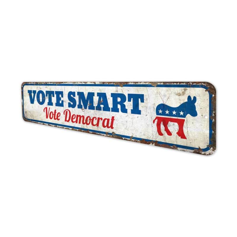 Vote-Democrat-Premium-Quality-Rustic-Metal-Sign-4-2