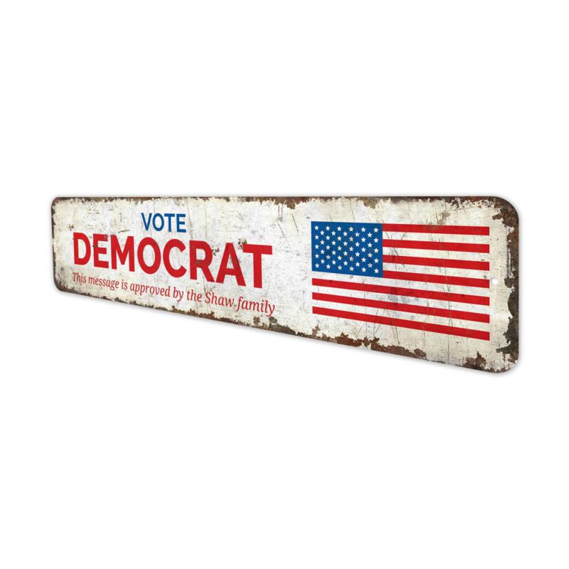 Vote-Democrat-Premium-Quality-Rustic-Metal-Sign-4