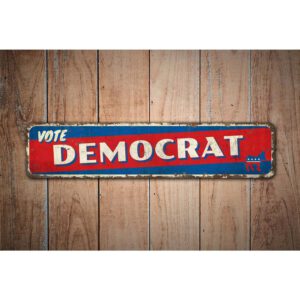 Vote-Democrat-Premium-Quality-Rustic-Metal-Sign-Images-1