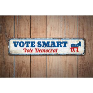 Vote-Democrat-Premium-Quality-Rustic-Metal-Sign-Images-2