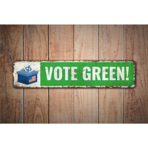 Vote-Green-Premium-Quality-Rustic-Metal-Sign-Images