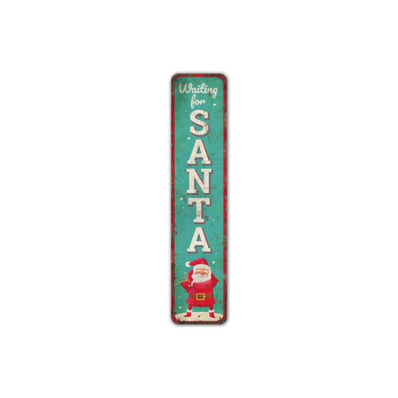 Waiting-for-Santa-Sign-Premium-Quality-Rustic-Metal-Sign-2