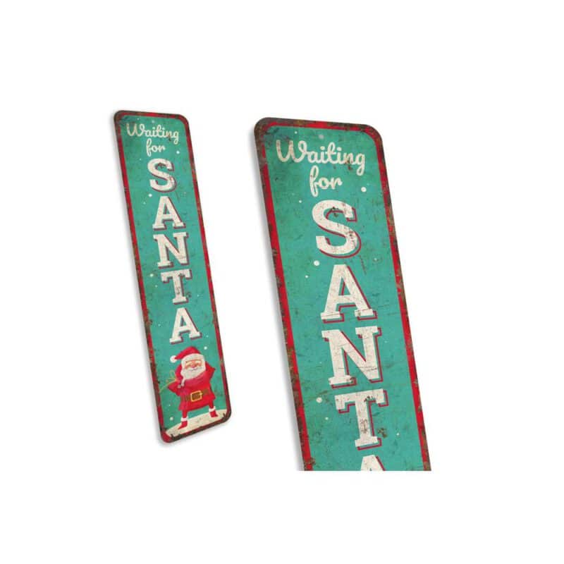 Waiting-for-Santa-Sign-Premium-Quality-Rustic-Metal-Sign-3