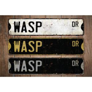 Wasp-Premium-Quality-Rustic-Metal-Sign-Images