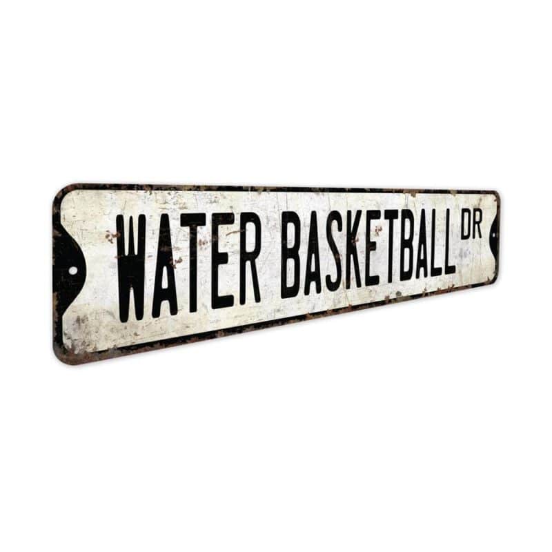 Water-Basketball-Premium-Quality-Rustic-Metal-Sign-3