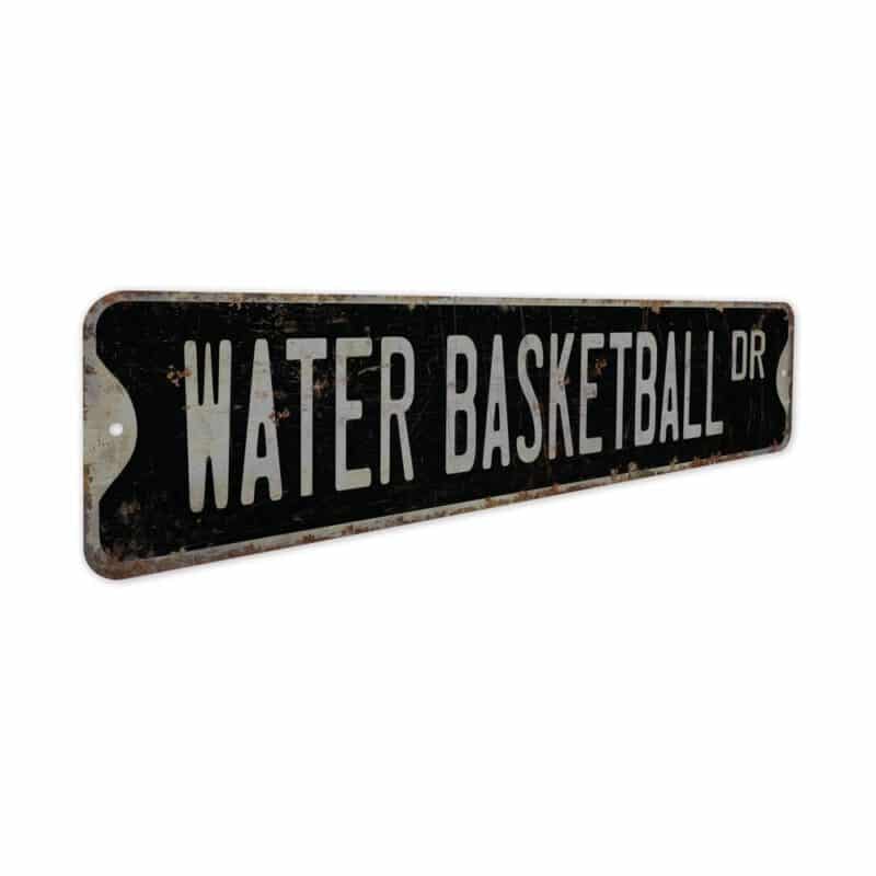 Water-Basketball-Premium-Quality-Rustic-Metal-Sign-7