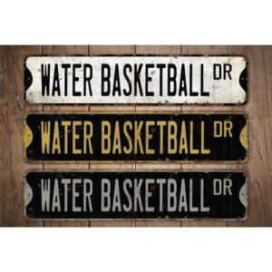 Water-Basketball-Premium-Quality-Rustic-Metal-Sign-Images