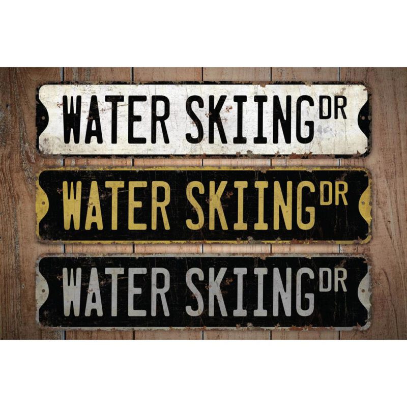 Water-Skiing-Premium-Quality-Rustic-Metal-Sign-Images