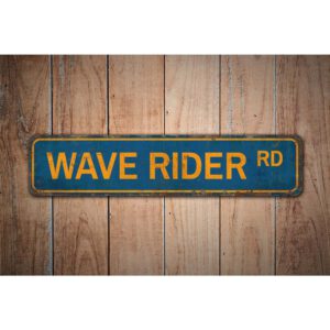 Wave-Rider-Road-Premium-Quality-Rustic-Metal-Sign-Images