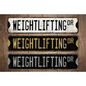 Weightlifting-Sign-Premium-Quality-Rustic-Metal-Sign-Images