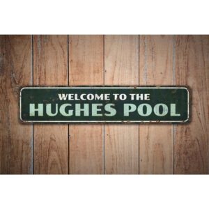 Welcome-To-Our-Pool-Premium-Quality-Rustic-Metal-Sign-Images