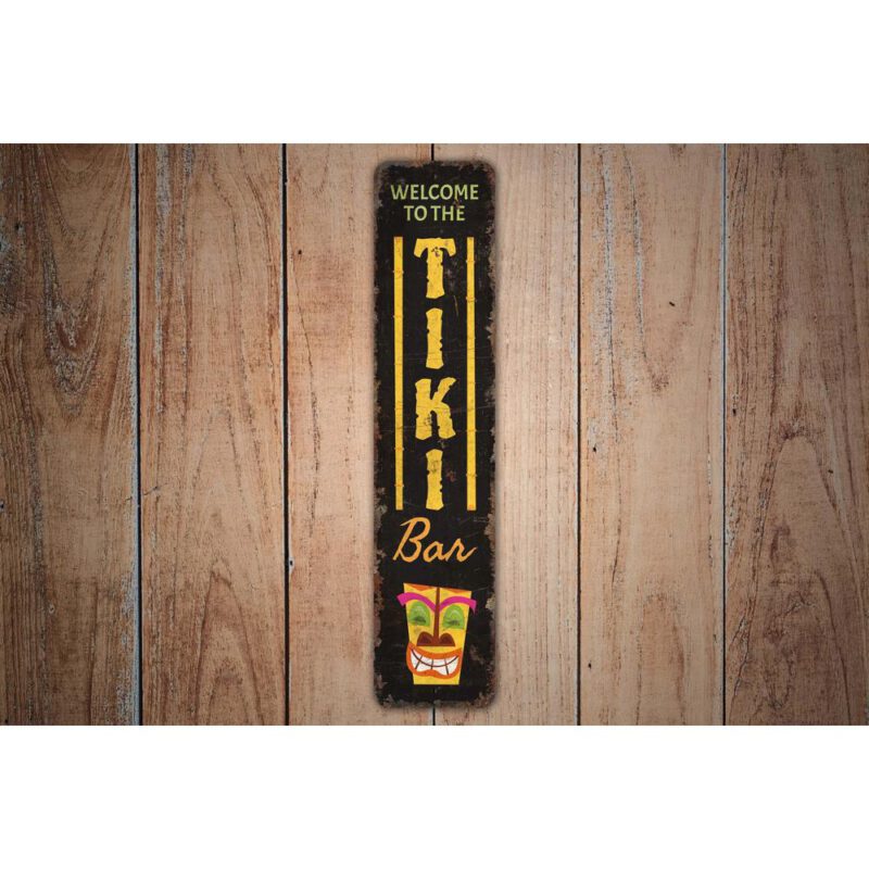 Welcome-to-the-Tiki-Bar-Premium-Quality-Rustic-Metal-Sign-Images