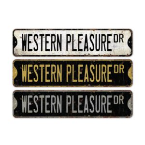 Western-Pleasure-Premium-Quality-Rustic-Metal-Sign-2