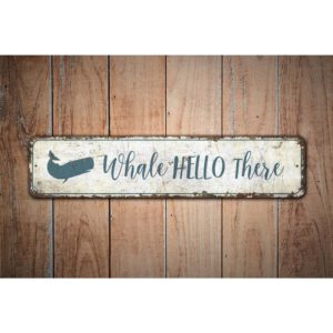 Whale-Hello-There-Premium-Quality-Rustic-Metal-Sign-Images