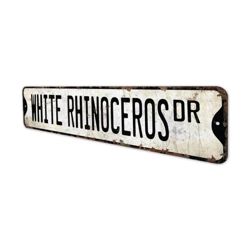 White-Rhinoceros-Premium-Quality-Rustic-Metal-Sign-4