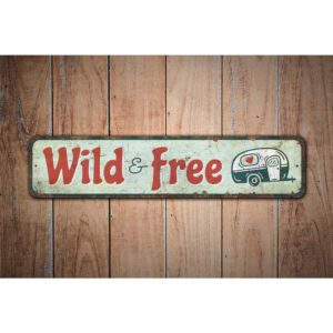 Wild-And-Free-Sign-Premium-Quality-Rustic-Metal-Sign-Images