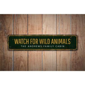 Wild-Animal-Watching-Premium-Quality-Rustic-Metal-Sign-Images