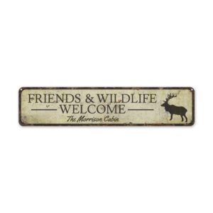 Wildlife-Welcome-Premium-Quality-Rustic-Metal-Sign-2