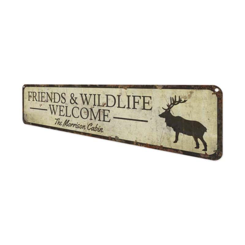 Wildlife-Welcome-Premium-Quality-Rustic-Metal-Sign-4