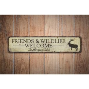 Wildlife-Welcome-Premium-Quality-Rustic-Metal-Sign-Images