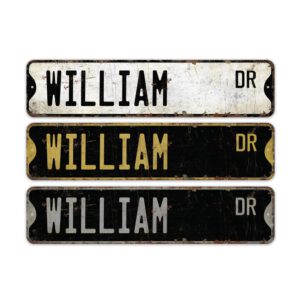 William-Name-Sign-Premium-Quality-Rustic-Metal-Sign-2