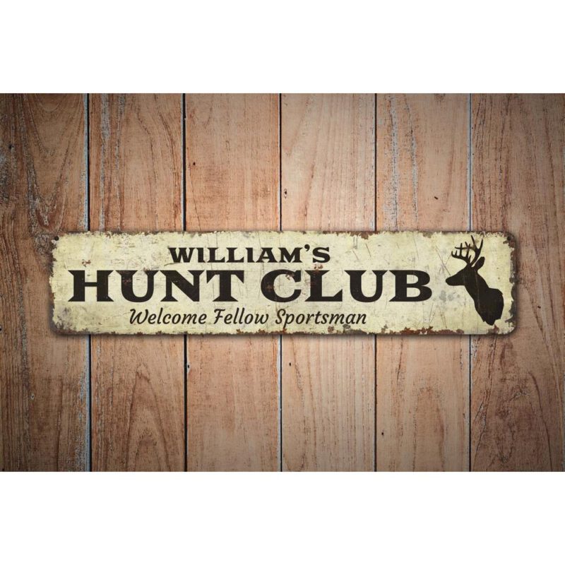 Williams-Hunt-Club-Premium-Quality-Rustic-Metal-Sign-Images