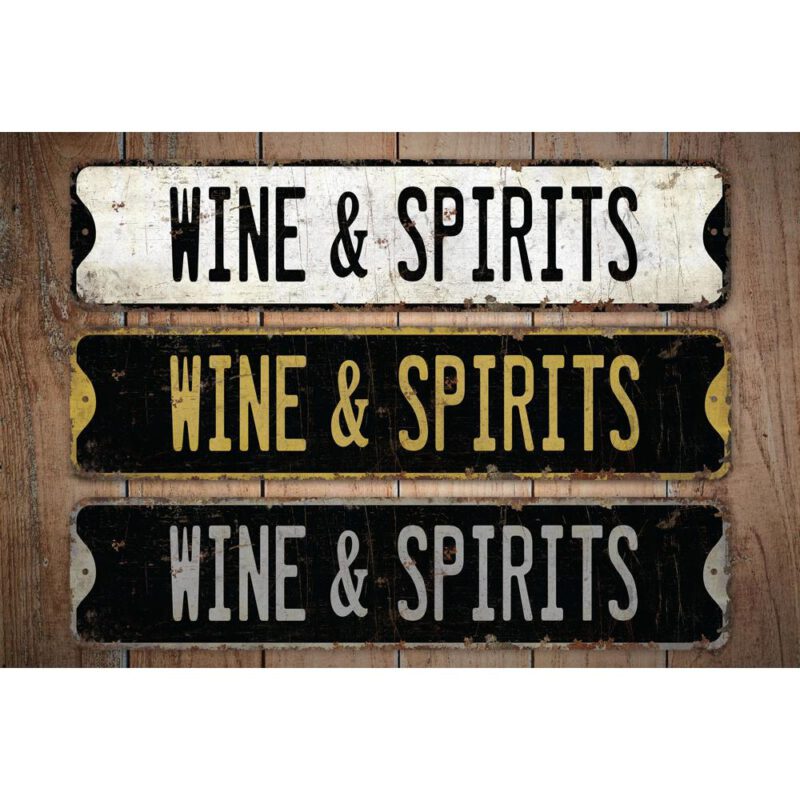 Wine-And-Spirit-Premium-Quality-Rustic-Metal-Sign-Images