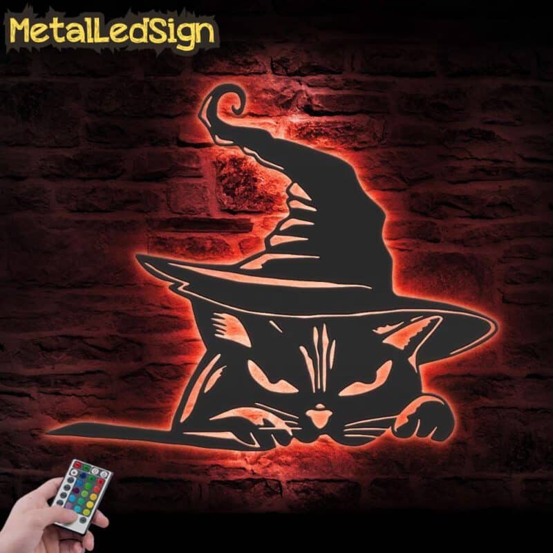 Witch-Black-Cat-Metal-Wall-Art-with-LED-Light-3.jpg