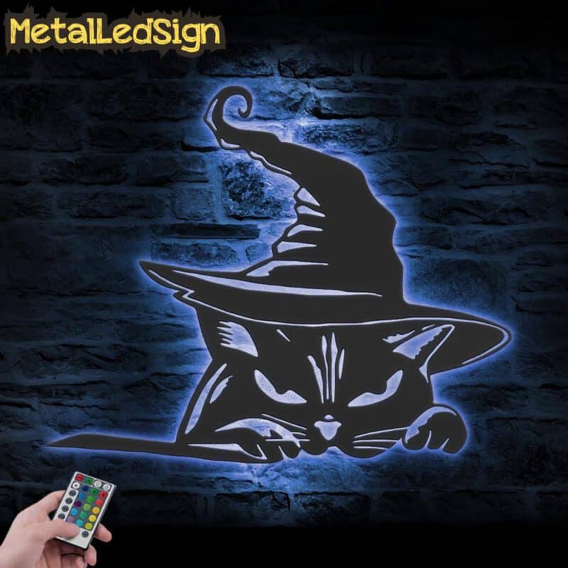 Witch-Black-Cat-Metal-Wall-Art-with-LED-Light-5.jpg