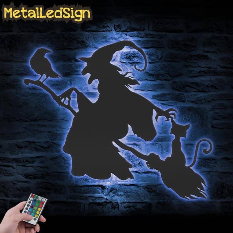 Witch-with-Broomstick-Halloween-Metal-Wall-Art-LED-Light-3.jpg