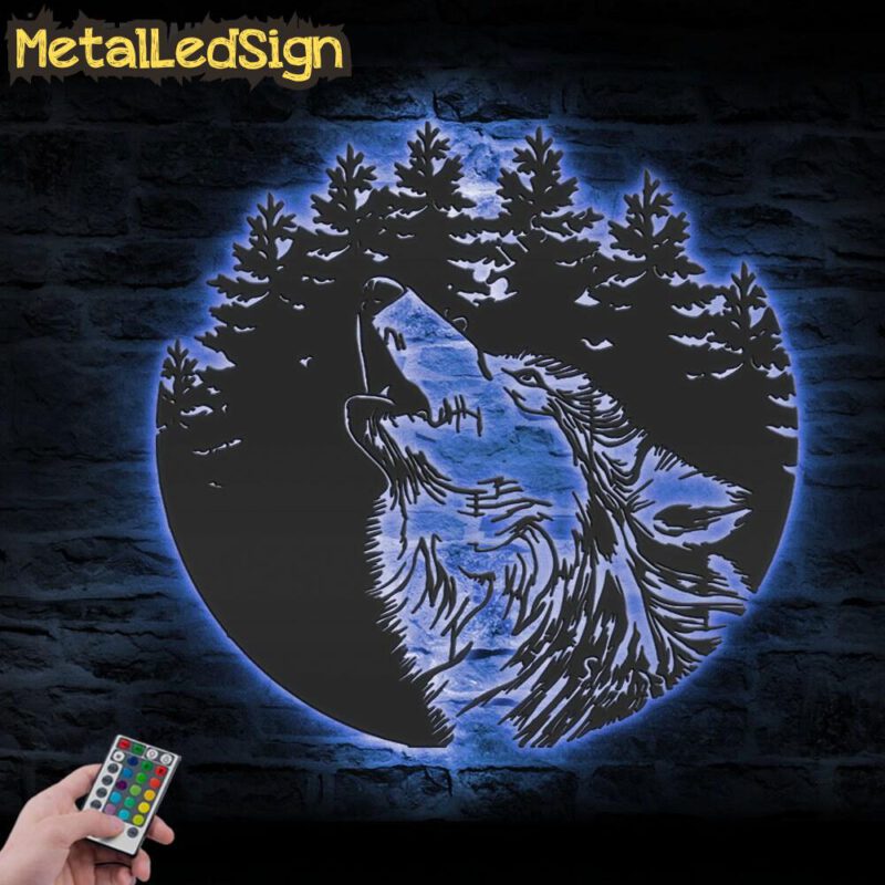 Wolf-In-Forest-Metal-Wall-Art-LED-Light-3.jpg