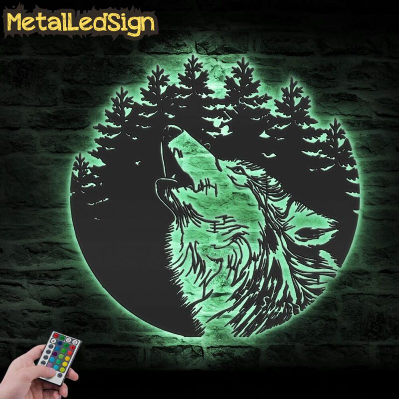 Wolf-In-Forest-Metal-Wall-Art-LED-Light-7.jpg