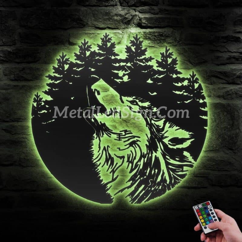 Wolf-In-Forest-Metal-Wall-Art-Led-Light-6-1