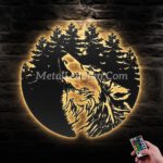 Wolf-In-Forest-Metal-Wall-Art-Led-Light-Images-3