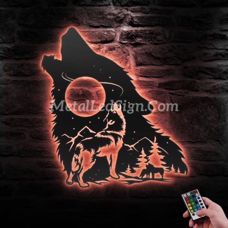 Wolf-On-The-Moon-Metal-Wall-Art-Led-Light-5-4