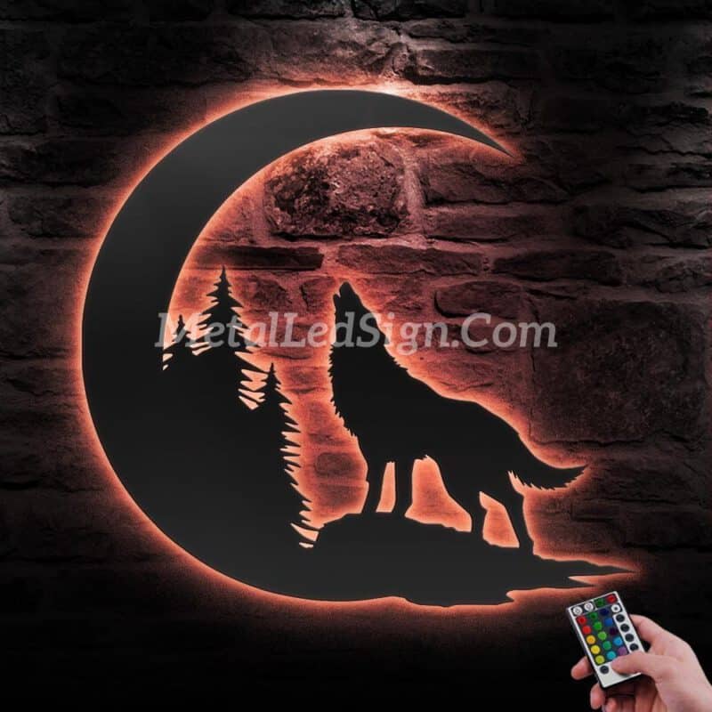 Wolf-On-The-Moon-Metal-Wall-Art-Led-Light-5-5