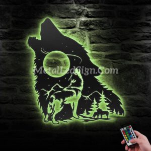 Wolf-On-The-Moon-Metal-Wall-Art-Led-Light-6