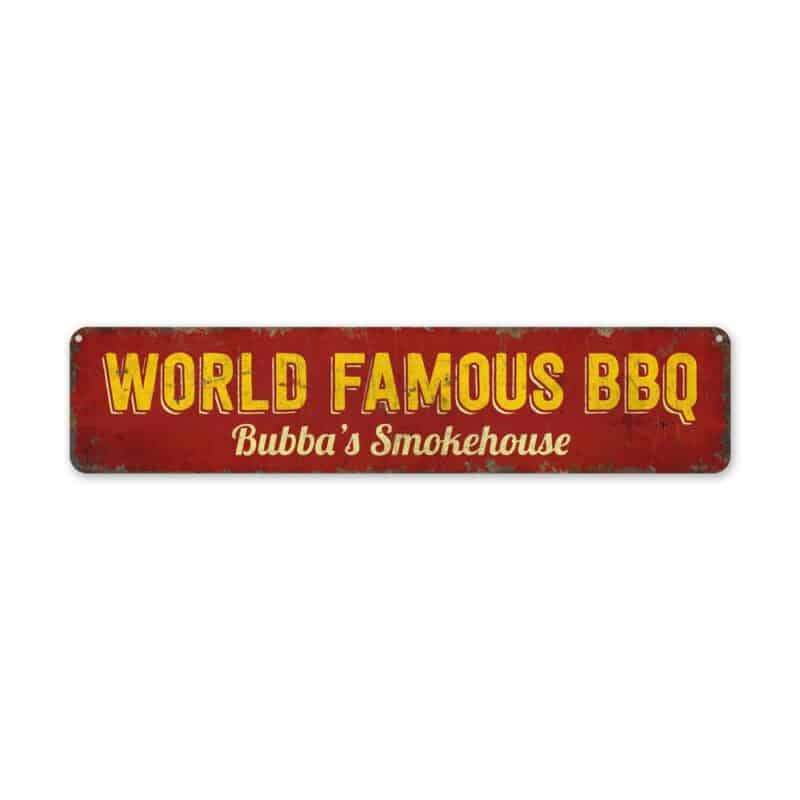 World-Famous-BBQ-Premium-Quality-Rustic-Metal-Sign-2