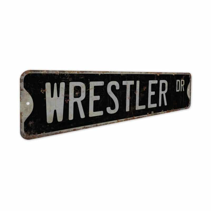 Wrestler-Premium-Quality-Rustic-Metal-Sign-7