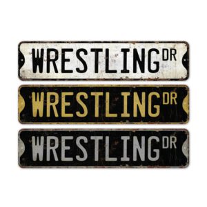 Wrestling-Name-Sign-Premium-Quality-Rustic-Metal-Sign-2