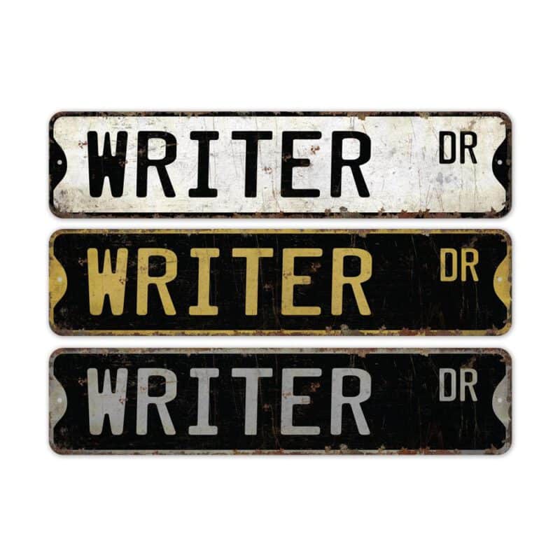 Writer-Premium-Quality-Rustic-Metal-Sign-4