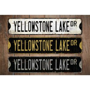 Yellowstone-Lake-Premium-Quality-Rustic-Metal-Sign-Images