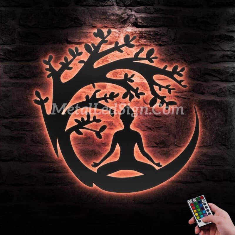 Yoga-Buddha-Tree-Metal-Wall-Art-Led-Light-6