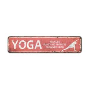 Yoga-Sign-Premium-Quality-Rustic-Metal-Sign-2